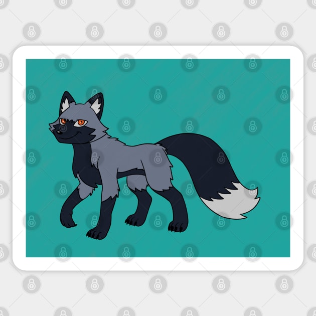 Silver Fox Sticker by Firestorm Fox